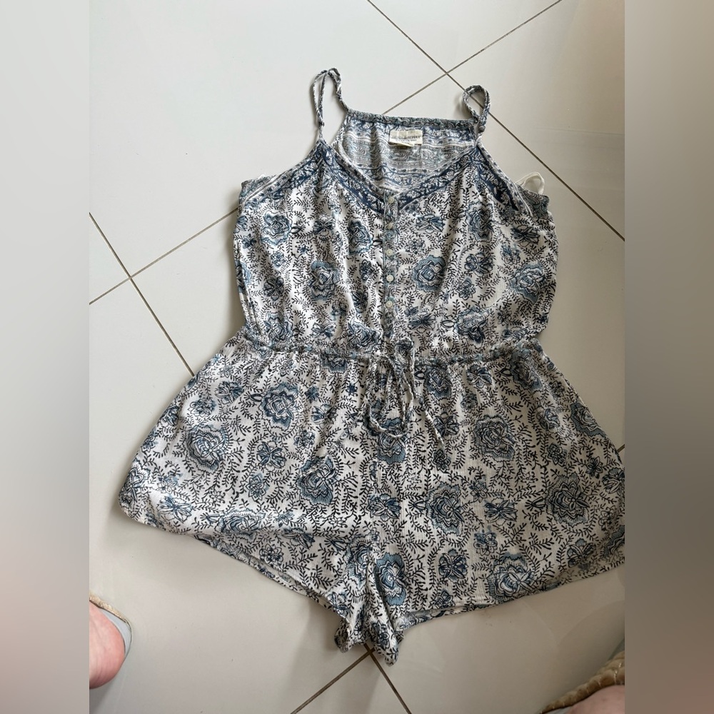 Denim & Supply Floral One Piece Romper - Medium